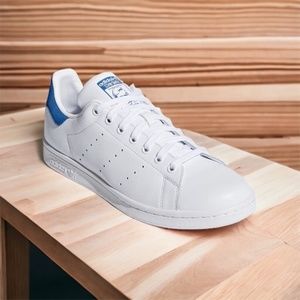 Adidas Originals Stan Smith Ortholite Trainers White Blue Skate Sneakers…